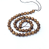 Natural Sandalwood Beads Strands WOOD-F008-02-C-5