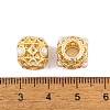 Rack Plating Alloy European Beads FIND-C055-06G-3