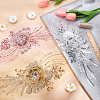 3D Flower Organgza Polyester Embroidery Ornament Accessories PATC-WH0008-03C-4