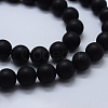 Natural Black Agate Beads Strands G-P369-04-10mm-3