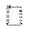 10 Years of Marriage Natural Wood Photo Frames AJEW-WH0292-030-8