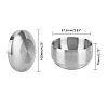 Stainless Steel Bowl with Lid STAS-WH0018-02-3