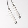 Trendy Stainless Steel Bar Dangle Earrings EJEW-JE01586-2