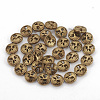 Electroplate Non-magnetic Synthetic Hematite Beads Strands G-N0322-03H-2