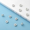 Brass Rhinestone Spacer Beads RB-A006-6MM-S-7