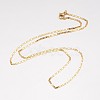 304 Stainless Steel Necklace X-MAK-K062-11B-G-1
