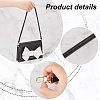 PandaHall Elite 4Pcs 4 Colors PU Leather Bag Handles FIND-PH0017-15-4