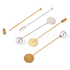 60 Sets 12 Style Brass Stick Lapel Pins KK-TA0001-25-3