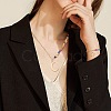 Brass Charm Bracelet & Pendant Necklace Sets SJEW-SZ0001-008G-7