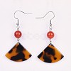 Cellulose Acetate(Resin) Dangle Earring EJEW-JE03157-2