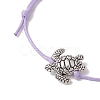 Alloy Braided Bead Bracelet BJEW-JB11082-01-4