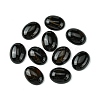Natural Black Agate Cabochons G-L601-03B-02-1
