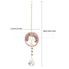 Tree of Life Hanging Crystal Prisms Suncatcher with Natural Citrine Chips PW-WG18722-01-1