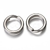 304 Stainless Steel Keychain Clasp Findings STAS-B002-01P-A-2