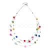 Nylon-coated Stainless Steel 3 Layer Necklaces NJEW-JN05050-4