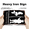 Vintage Metal Tin Sign AJEW-WH0189-130-3