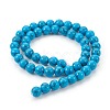 Synthetic Turquoise Beads Strands G-E511-02-6mm-2