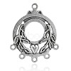 Flat Round Tibetan Style Alloy Chandelier Component Links PALLOY-J659-27AS-1