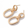 Brass Stud Earrings KK-N232-195-NF-2