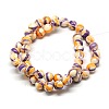 Dyed Round Synthetic Gemstone Ocean White Jade Beads Strands X-G-F085-10mm-04-2