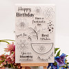 Silicone Clear Stamps X-DIY-A013-19-4