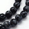 Natural Snowflake Obsidian Beads Strands X-G-I199-36-10mm-3
