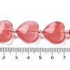 Cherry Quartz Glass Beads Strands G-C150-A32-01-5