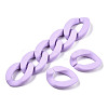 Opaque Spray Painted Acrylic Linking Rings OACR-S036-001A-I15-3