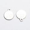 Tarnish Resistant Stainless Steel Stamping Blank Tag Pendants STAS-L166-01-2