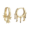 Brass Huggie Hoop Earrings EJEW-K083-44G-3