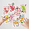 48 Sheets 8 Styles Paper Make a Face Stickers DIY-WH0467-004-5