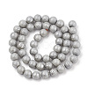 Electroplate Shell Pearl Beads Strands SHEL-T005-08C-2