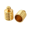 Rack Plating Brass End Caps KK-H512-03G-1