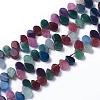 Dyed Natural Agate Beads Strands G-F595-A16-1