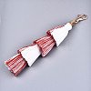 Polycotton(Polyester Cotton) Tassel Big Pendant Decorations FIND-S302-13G-2