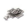 Tibetan Style 304 Stainless Steel Pendants STAS-H170-13AS-3