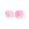 Two Tone Transparent Spray Painted Glass Beads GLAA-T022-24-C06-4