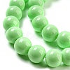 Painted Glass Bead Strands DGLA-S071-8mm-20-4