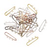 30Pcs 6 Colors Iron Safety Pins IFIN-CJ0001-56-7