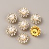 Flower Plastic Rhinestone Ornament Accessories FIND-WH0143-90C-2