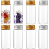 SUNNYCLUE 24Pcs 2 Colors Clear Glass Bottles Bead Containers CON-SC0001-12-1