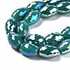 Electroplate Glass Beads Strands EGLA-S194-15A-A10-3