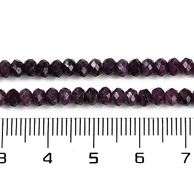 Natural Ruby Beads Strands G-P553-F01-03-1