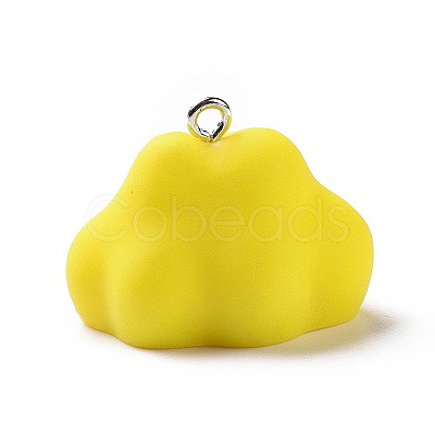 Opaque Resin Pendants RESI-D063-03C-1