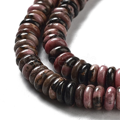 Natural Rhodonite Beads Strands G-G084-A06-01-1
