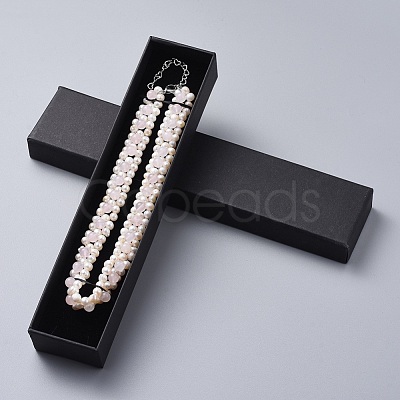 Natural Freshwater Pearl Necklaces NJEW-JN02509-01-1