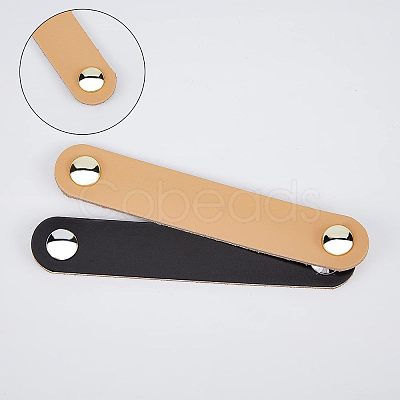 PandaHall Elite 2 Colors Leather Handle FIND-PH0002-11-1