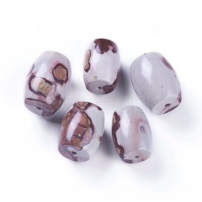 Natural Dendritic Jasper Beads G-L510-06-1