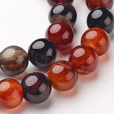 Natural Agate Beads Strands X-G-D845-02-10mm-1