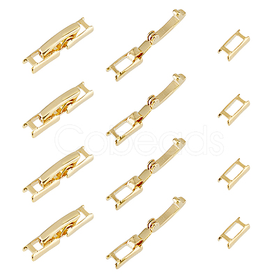 SUPERFINDINGS 12Pcs Eco-Friendly Brass Watch Band Clasps KK-FH0007-19-1